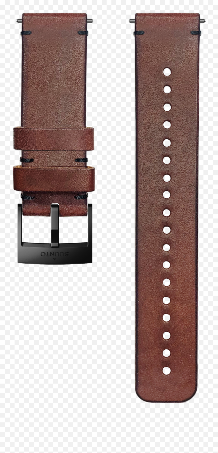 Brown 24mm Leather Suunto Watch Strap For Urban Wear - Suunto Leather Strap Png,Leather Png