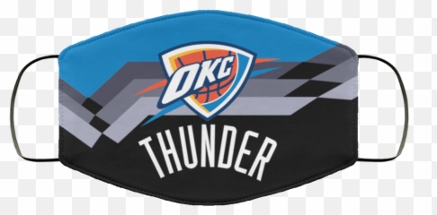 Oklahoma City Thunder Nba Face Mask - png