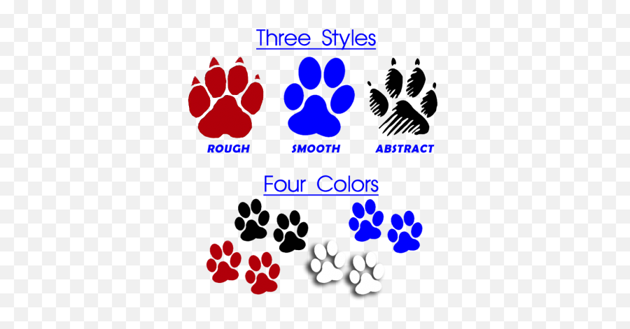 Paw Print Decals In Vinyl - K9 Paw Print Decal Png,Dog Paw Print Png