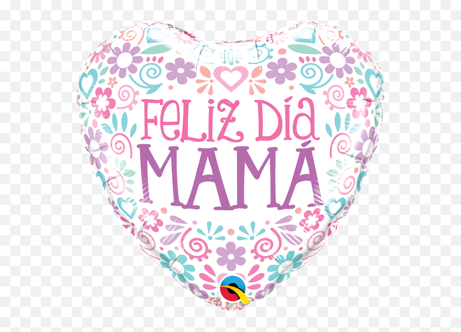 Heart Feliz Dia Mama Pastel Colors - Globos Para El 10 De Mayo Png,Feliz Dia De Las Madres Png