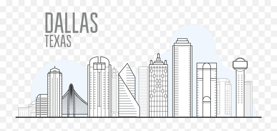Dallas Skyline Png - Vertical,Dallas Skyline Png
