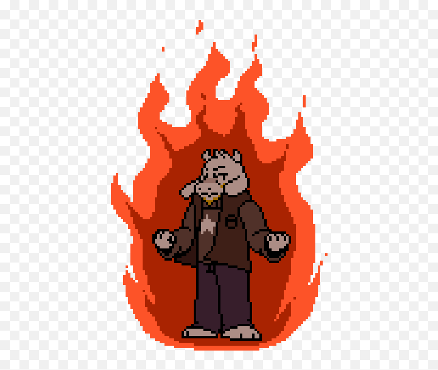 Teen Asriel Using Fire Magic - Flowey Full Size Png Cartoon,Flowey Png