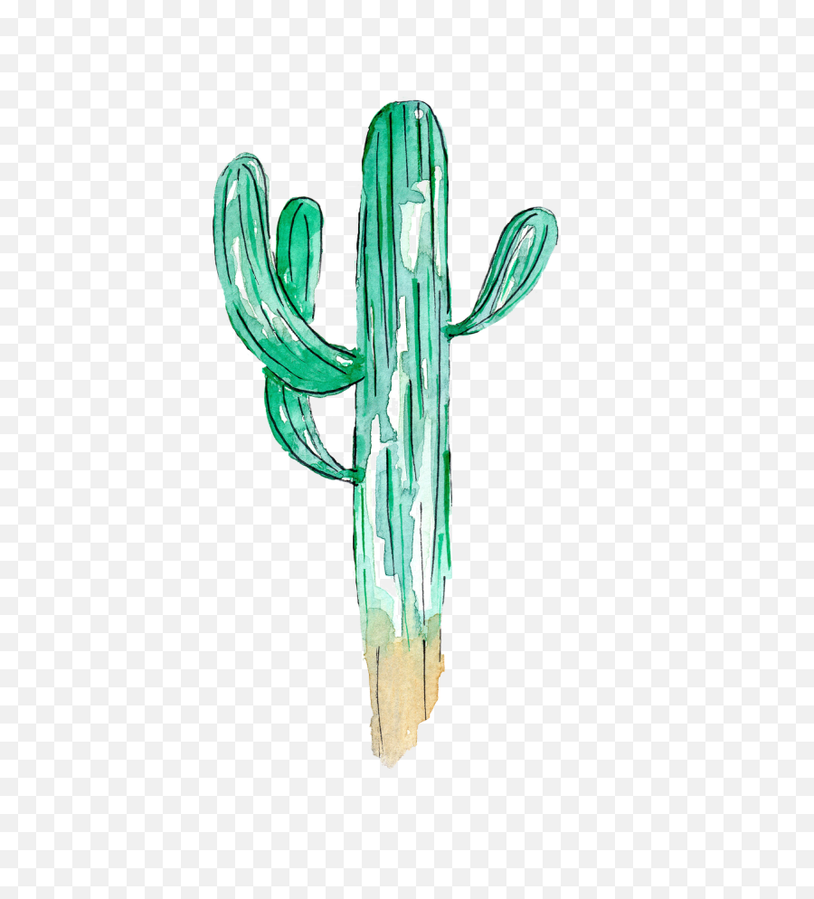 Saguaro Cacti Cactus Watercolor - Cactus Png,Cacti Png