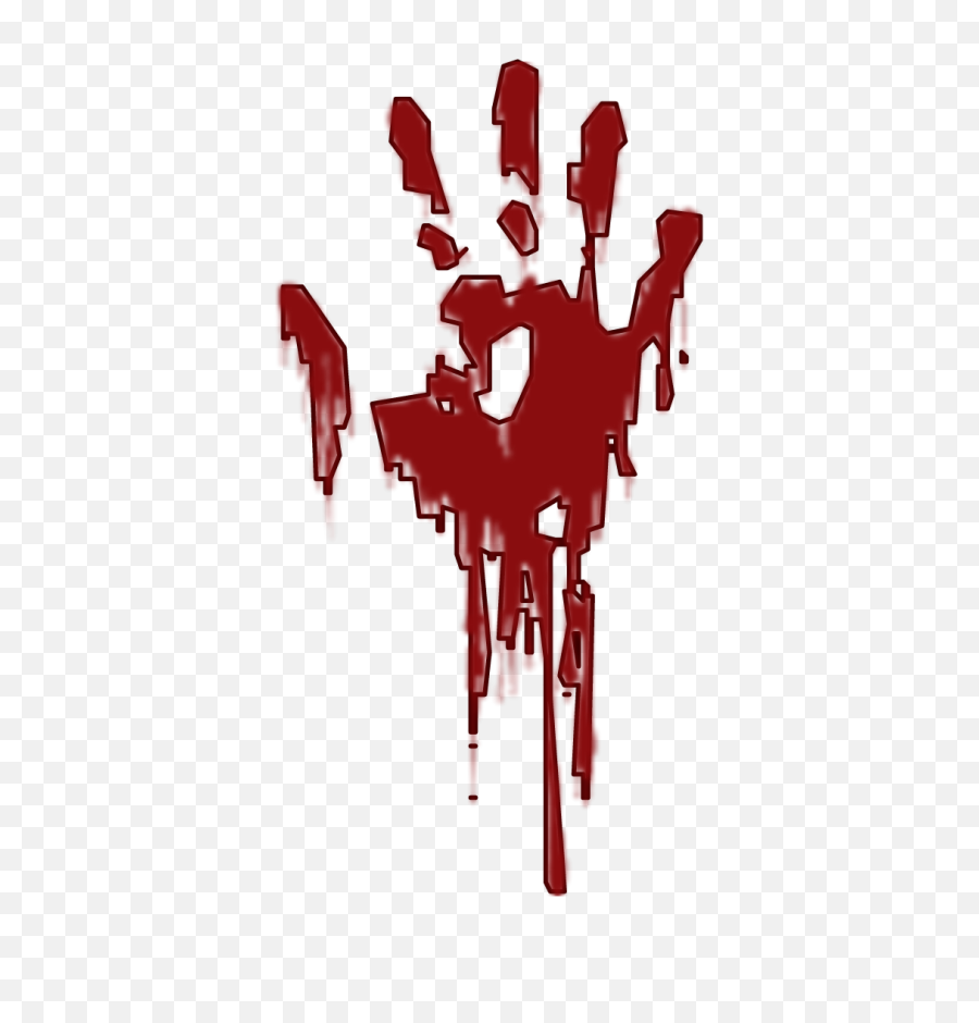Blood Hand Print Png - Transparent Bloody Handprint Png,Blood Hand Png