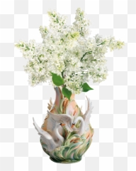 Beautiful Images Of Flower Vase Png - Swan Vase,Vase Png