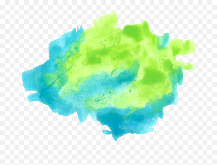 Watercolor Free Download - Green Blue Watercolor Png,Blue Paint Png