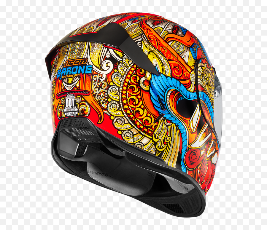 Casco Icon Airframe Pro Barong Rojo - Casque Moto Homme Coloré Png,Icon Airframe Construct Helmet