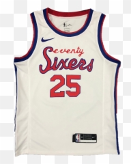 Simmons 25 Philadelphia 76ers Swingman White Nba Jersey By - Sleeveless png