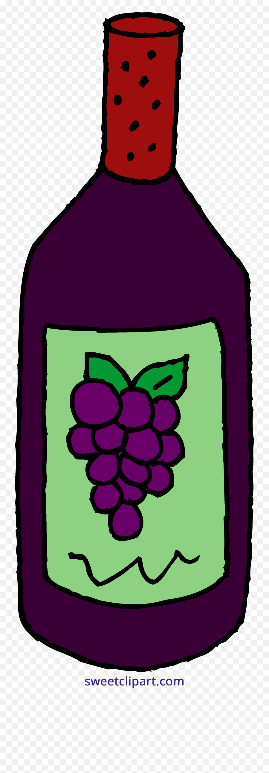 Wine Bottle Clipart Transparent - Png Bottle Of Wine Clipart,Wine Clipart Png