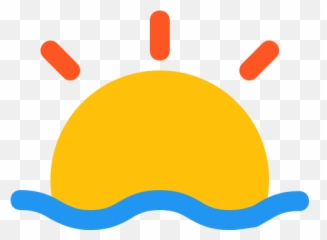 Weather Forecast Sunrise Sunset Free Icon - Png