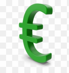 Euro Symbol Png Image File Green Sign - Clip Art Library Clipart