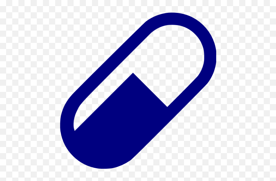 Navy Blue Pill Icon - Free Navy Blue Health Icons Blue Pill Icon Png,Pills Icon