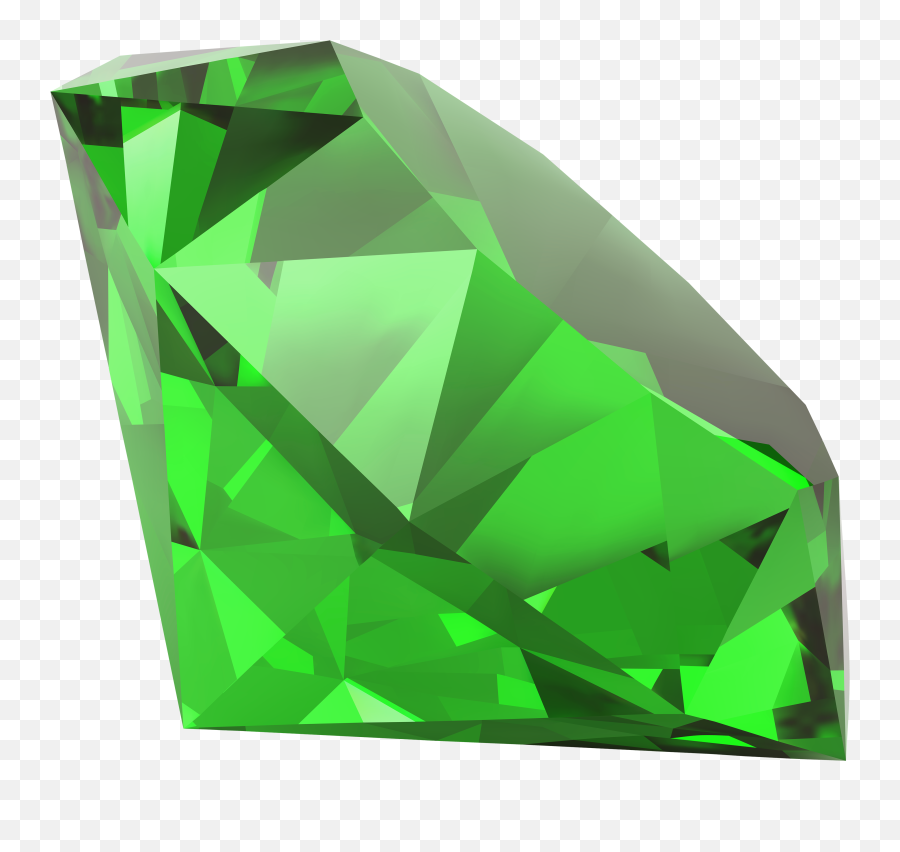 Diamond Emerald Png Image - Green Emerald Png,Gemstone Png