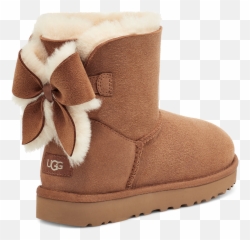 Ugg Womenu0027s Classic Heritage Bow Sheepskin Boots - png