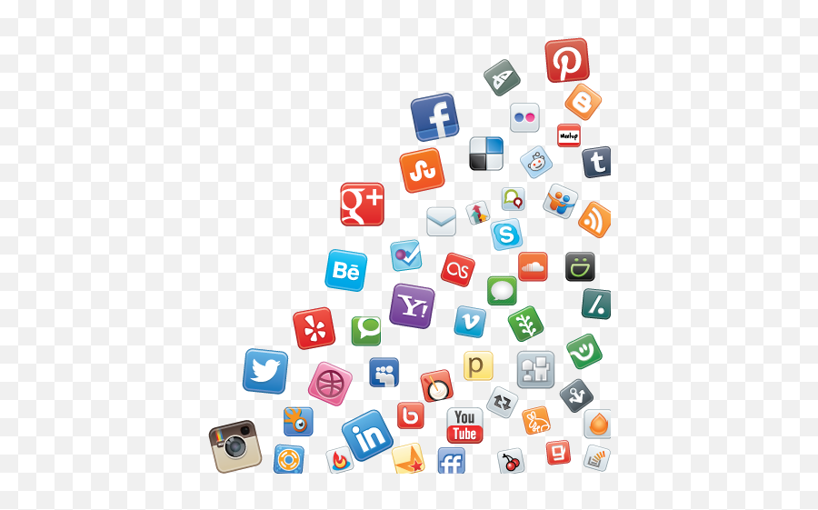 Social Media Logos No Background Transparent U0026 Png Clipart - Social Media Icons Png,Social Media Png Images