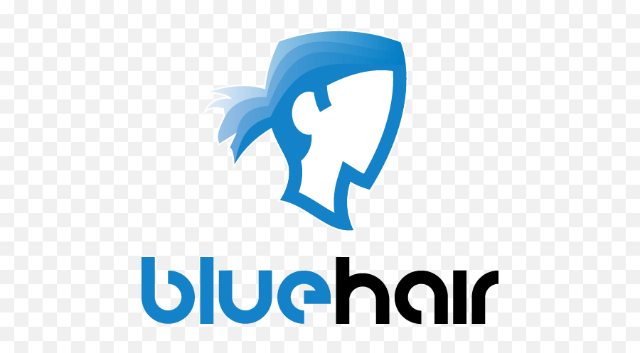 Blue Hair Logo - Graphic Design Png,Hair Logo