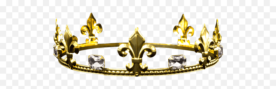 Mens Crystal Fleur De Lis Crown - Simple Crown For Men Png,Gold Crown Png