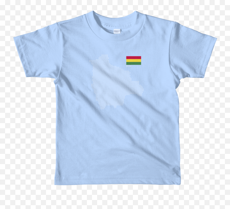 Bolivia Flag And Map Short Sleeve Kids T - Shirt F U2013 Art Png,Bolivia Flag Png