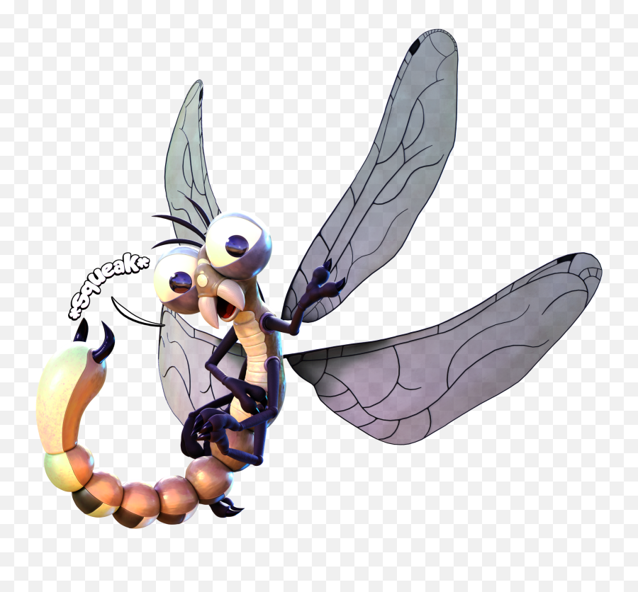 Download Hd Danjim The Dragonfly In 3d Bought - Digimon Anthro Dragonfly Png,Digimon Png