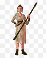 Star Wars Rey Clip Royalty Free Black - Fanart Of png