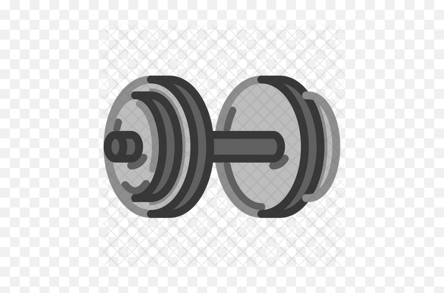 Dumbell Icon Of Flat Style - Illustration Png,Dumbell Png