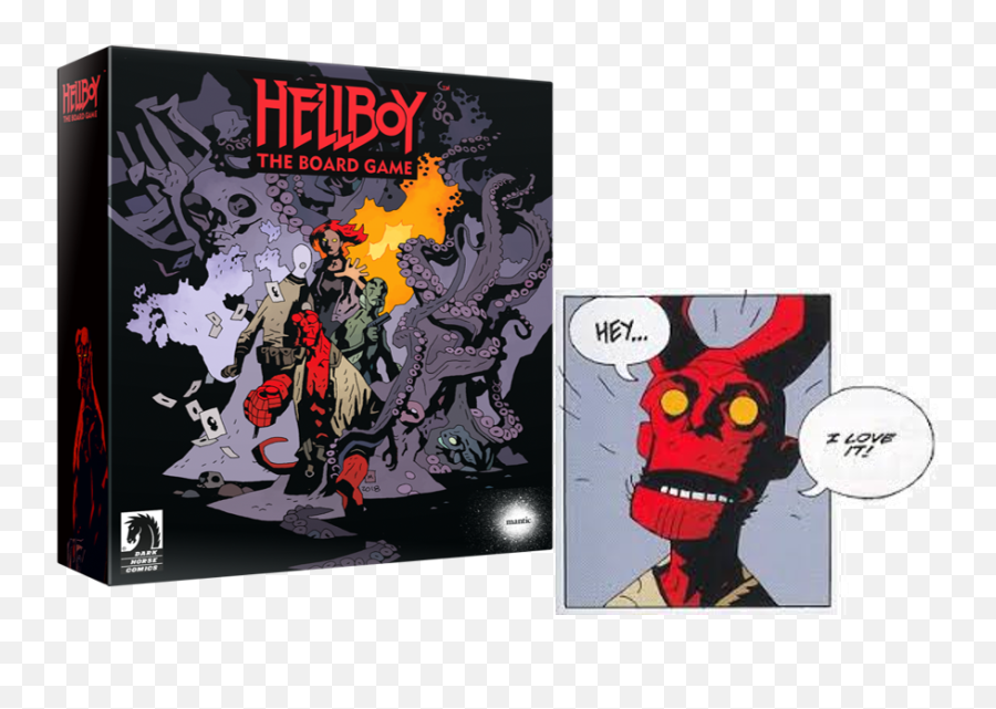 Mantic Games - Yearold Hellboyu0027s Onboard Hellboy Board Game Art Png,Hellboy Png