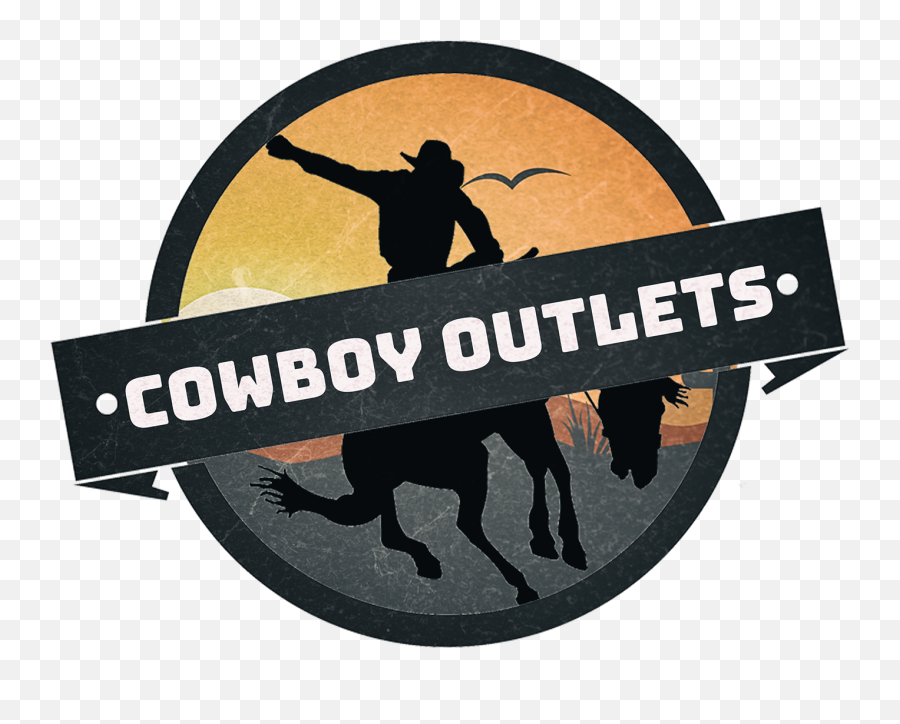 Download Cowboy Outlets Logo - Silhouette Full Size Png Bronco,Cowboy Silhouette Png