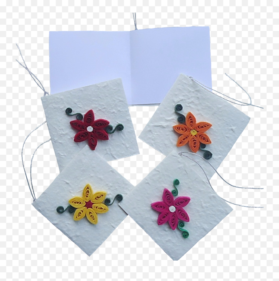 Quilled Flower Gift Tags - Earrings Png,Gift Tag Png