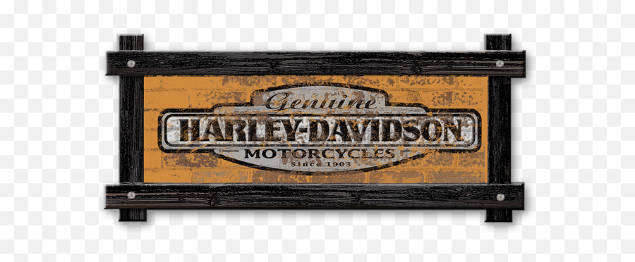 Download Brick Textured Genuine Harley - Davidson Logo With Lotus 88 Png,Harley Davidson Logo Png