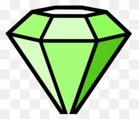 Diamond Clipart Transparent Background - Green png