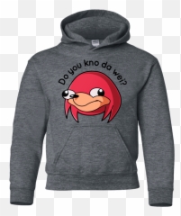Ugandan Knuckles Youth Hoodie - Itsfunneh png