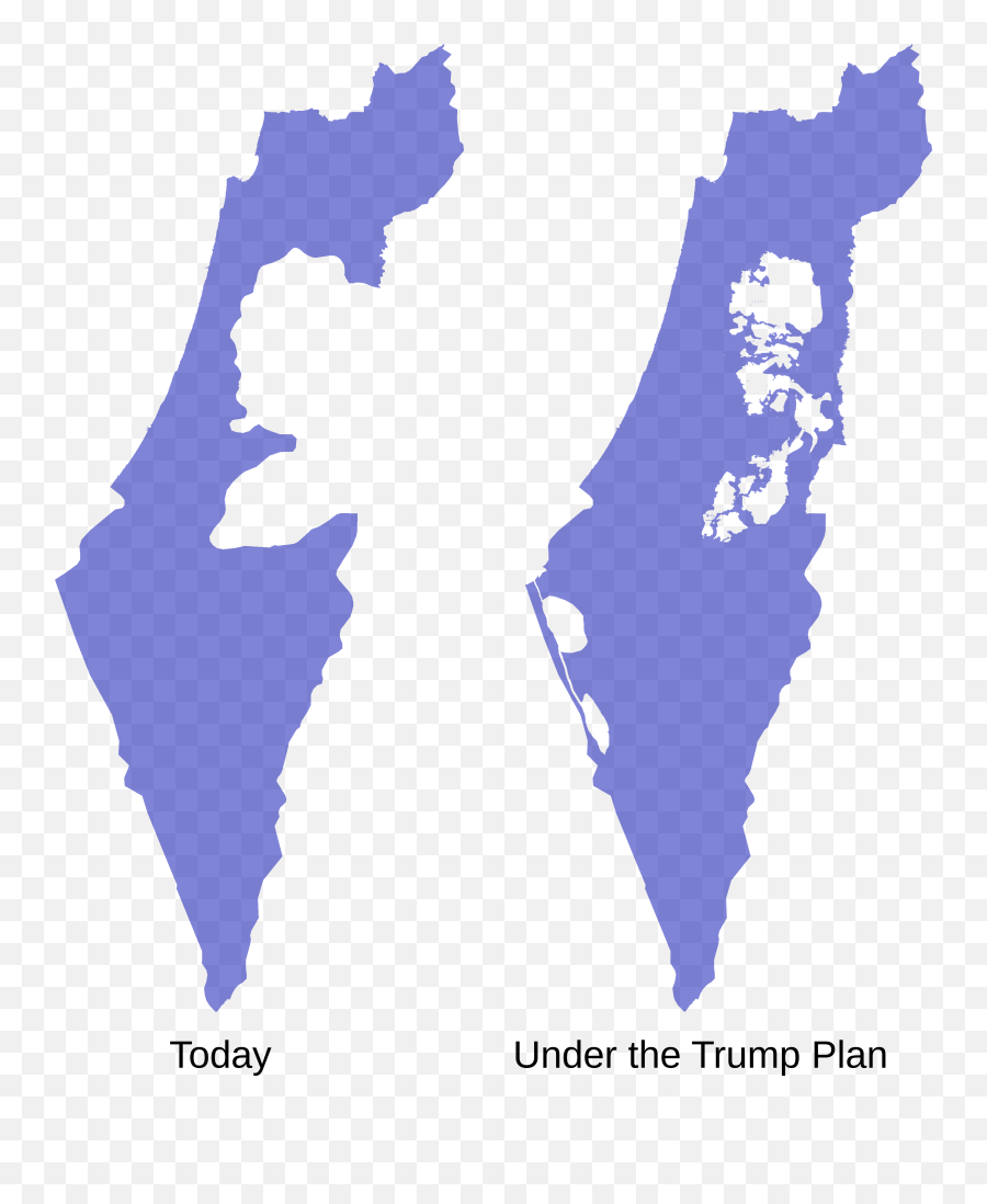 Hereu0027s How Israelu0027s Borders Change Under Trumpu0027s Plan U2013 The - Trump Plan For Israel Png,Trump Wig Png