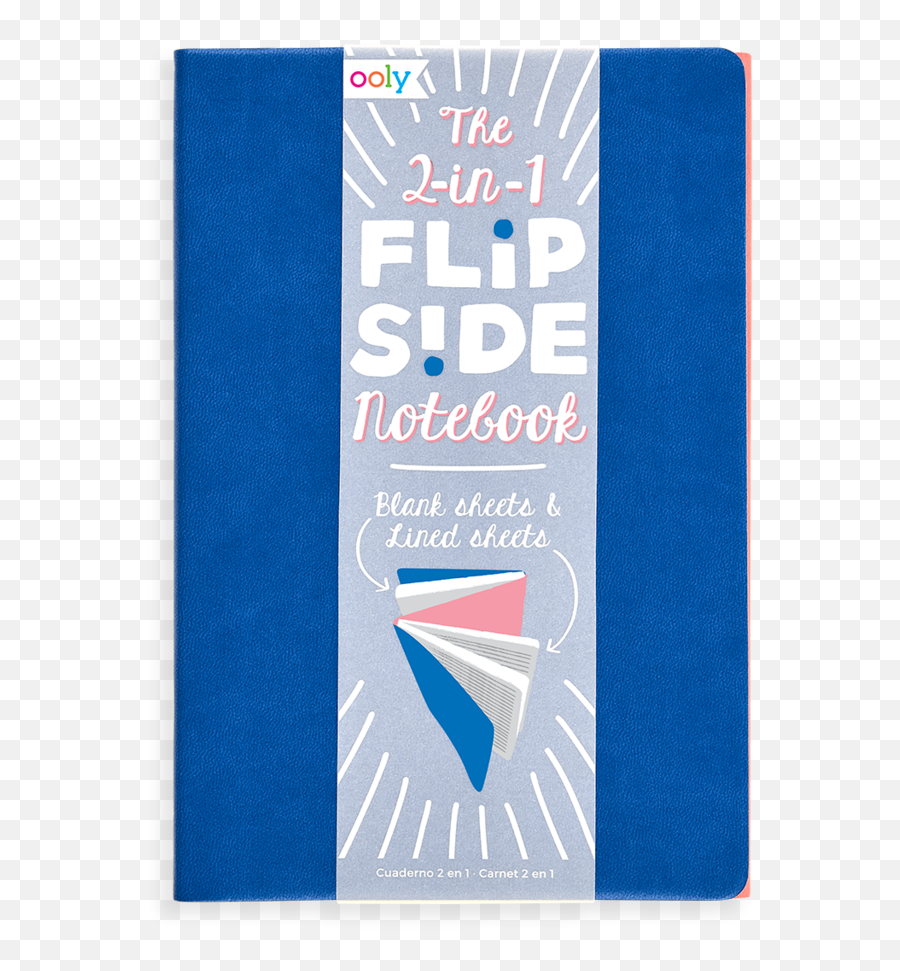 Flipside Double Sided Notebook - Blue Art Paper Png,Blank Book Cover Png