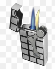 Vector Elite Chrome Dual Flame Lighter - And Torch png