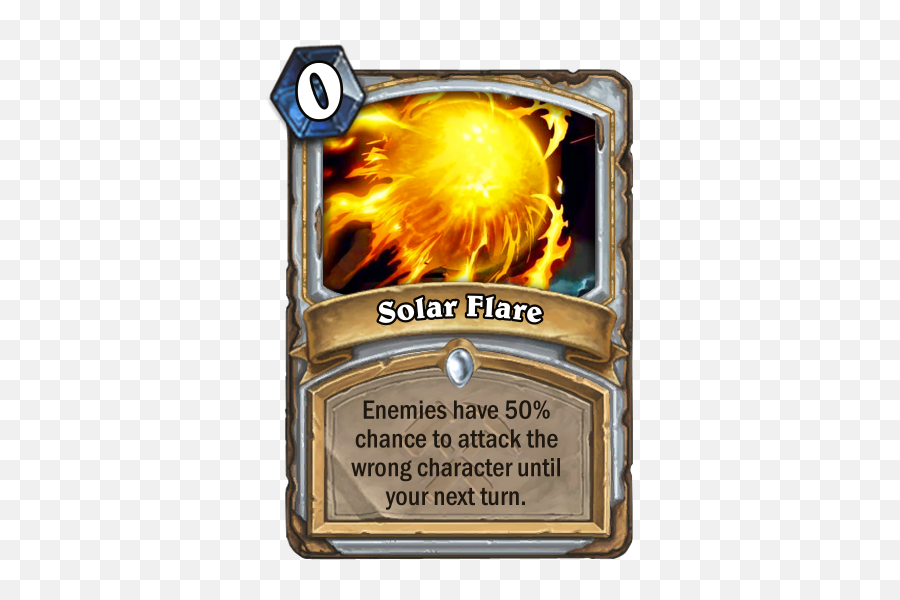 Solar Flare - Custom Hearthstone Card Surrender To Madness Priest Png,Gold Flare Png