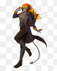 Artstation Logo Png - Tiefling Bard Female