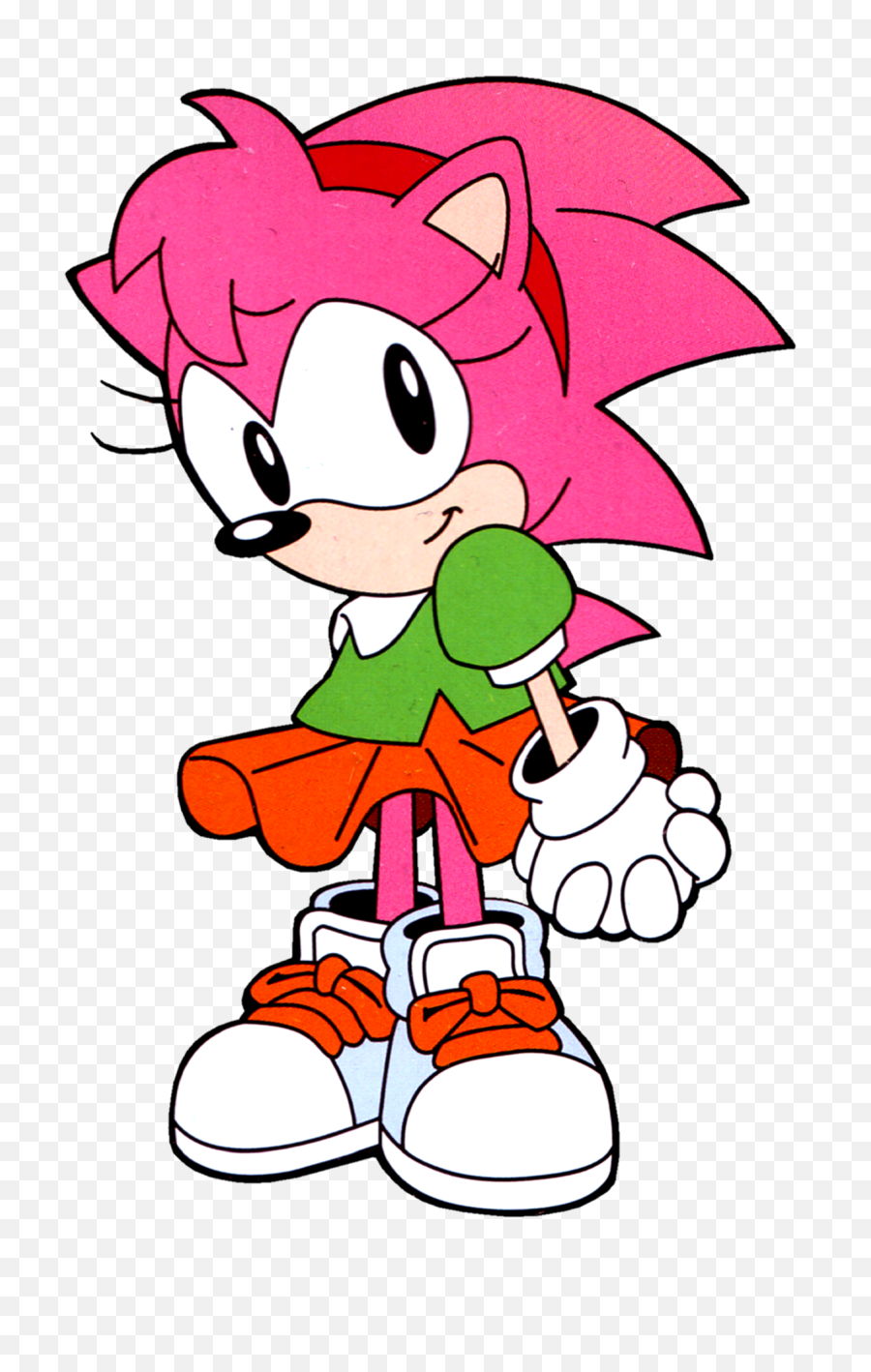 Download Hd Classic Amy Rose - Amy Rose The Rascal Png,Amy Rose Png
