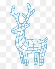 Christmas Line Art Design For Reindeer - Clip Art Png,Nativity Png