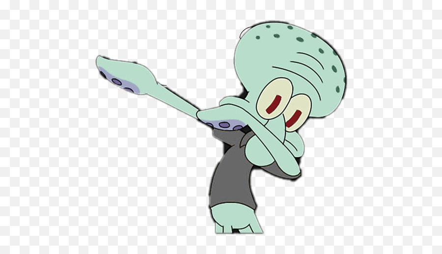 Dabing Squidward Sticker By Dab - Cartoon Png,Squidward Dab Png