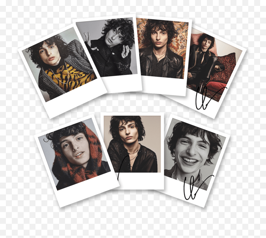 Polaroids Finn Wolfhard - Pack X 7 Lerolero Store Hair Design Png,Finn Wolfhard Png