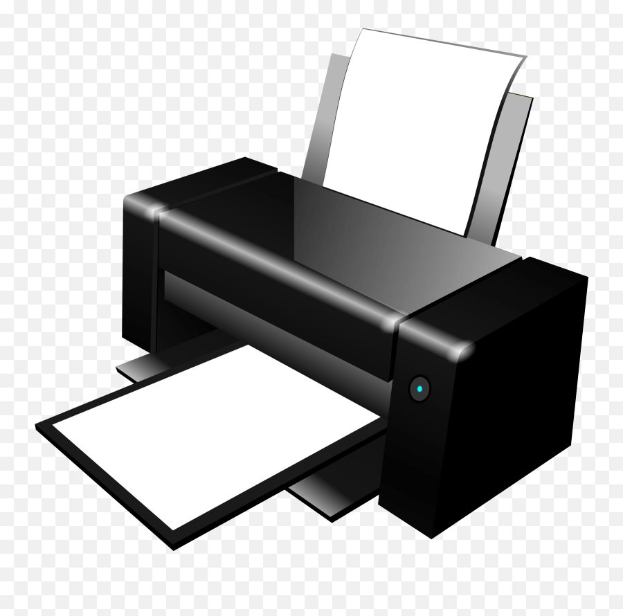 Black Clipart Printer Transparent Png - Printer Clipart Png,Printer Png