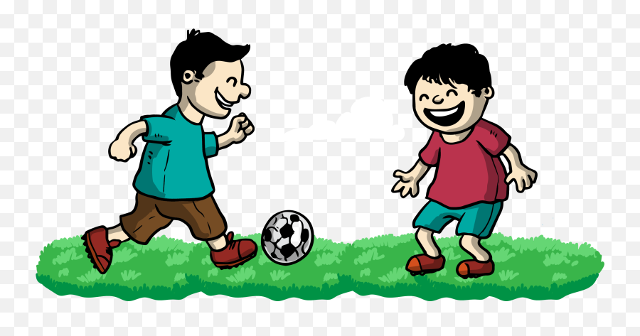Library Of Friends Talking - Boys Play Football Clipart,Friends Clipart Png
