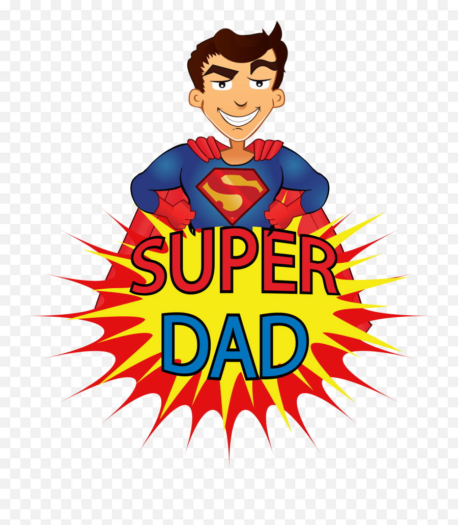 Super Dad Cartoon - Superman Png,Dad Png