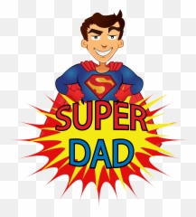 Super Dad Cartoon - Superman Png,Dad Png