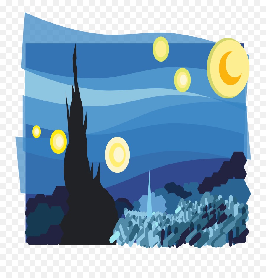 Starry Night Clipart Png Download