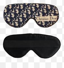 Download Vintage Dior Logo Sleep Mask - Designer Under Eye Mask Png,Dior Logo Png