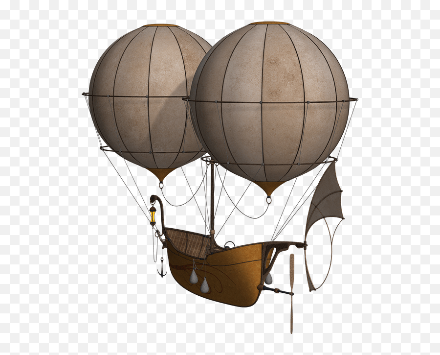 Fantasy Boat Hot Air Balloon Transparent Png - Stickpng Fantasy Hot Air Balloon,Boat Clipart Png