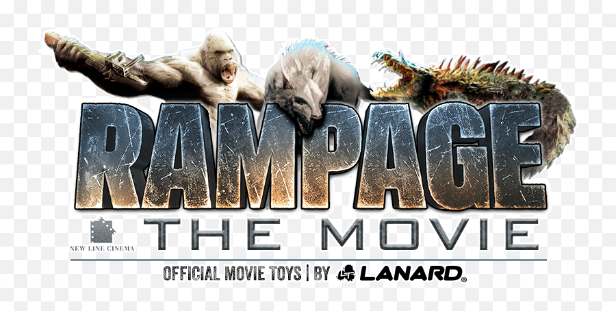 Download Rampage Movie Official Toys By Lanard - Rampage Rampage The Movie Logo Png,New Line Cinema Logo