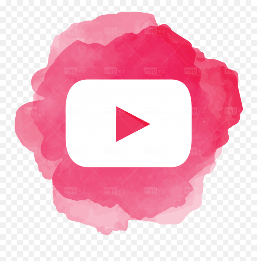 Watercolor Social Media Icon Logo - Whatsapp Icon Watercolor Png,Pink Youtube Logo