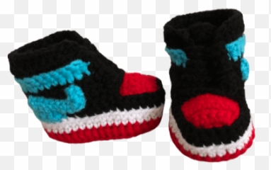 Baby Crochet J - 1 Retro Unc To Chi Baby Toddler Shoe Png,Baby Shoes Png